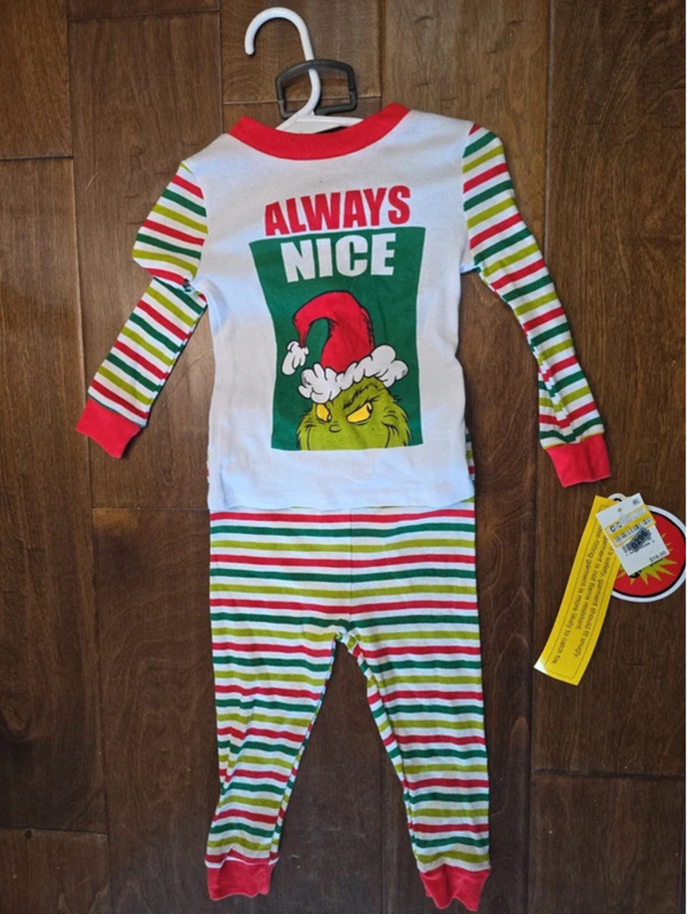 18m brand new, the grinch, christmas pajamas item, 296G8